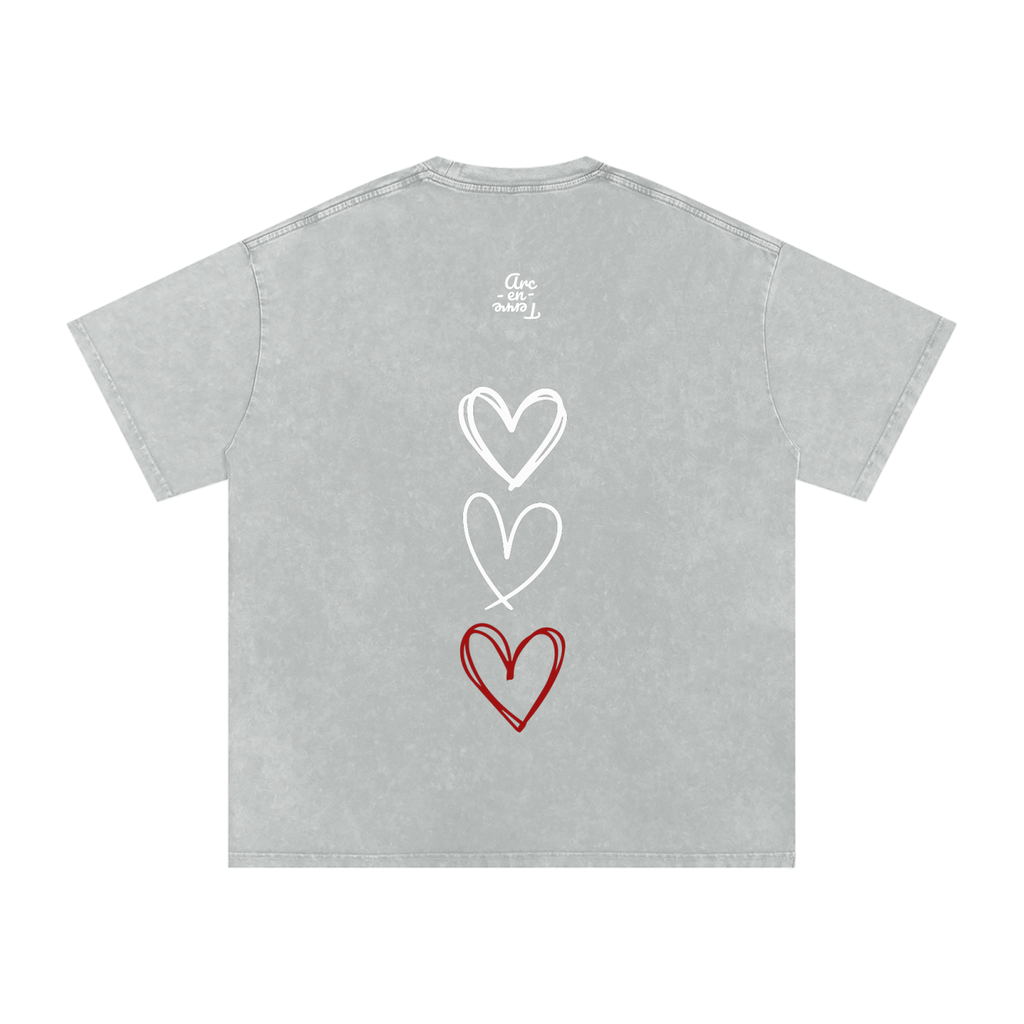 Arc-en-Terre - T-shirt effet lavé TOUT LANMOU SE LANMOU