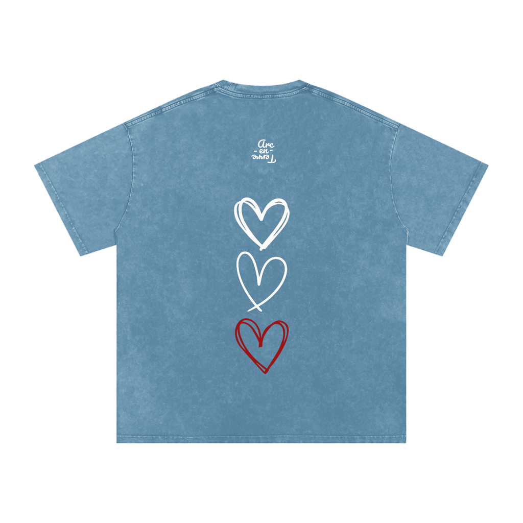 Arc-en-Terre - T-shirt effet lavé TOUT LANMOU SE LANMOU