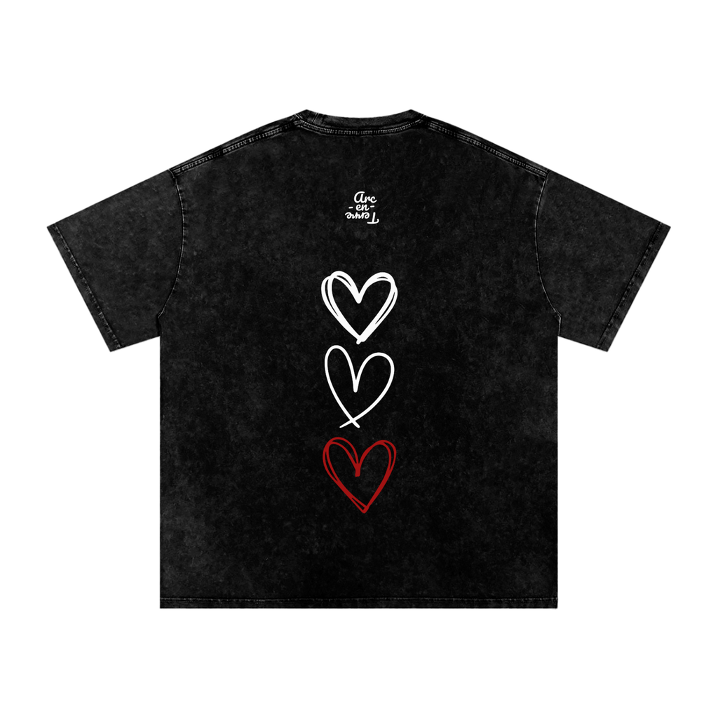 Arc-en-Terre - T-shirt effet lavé TOUT LANMOU SE LANMOU