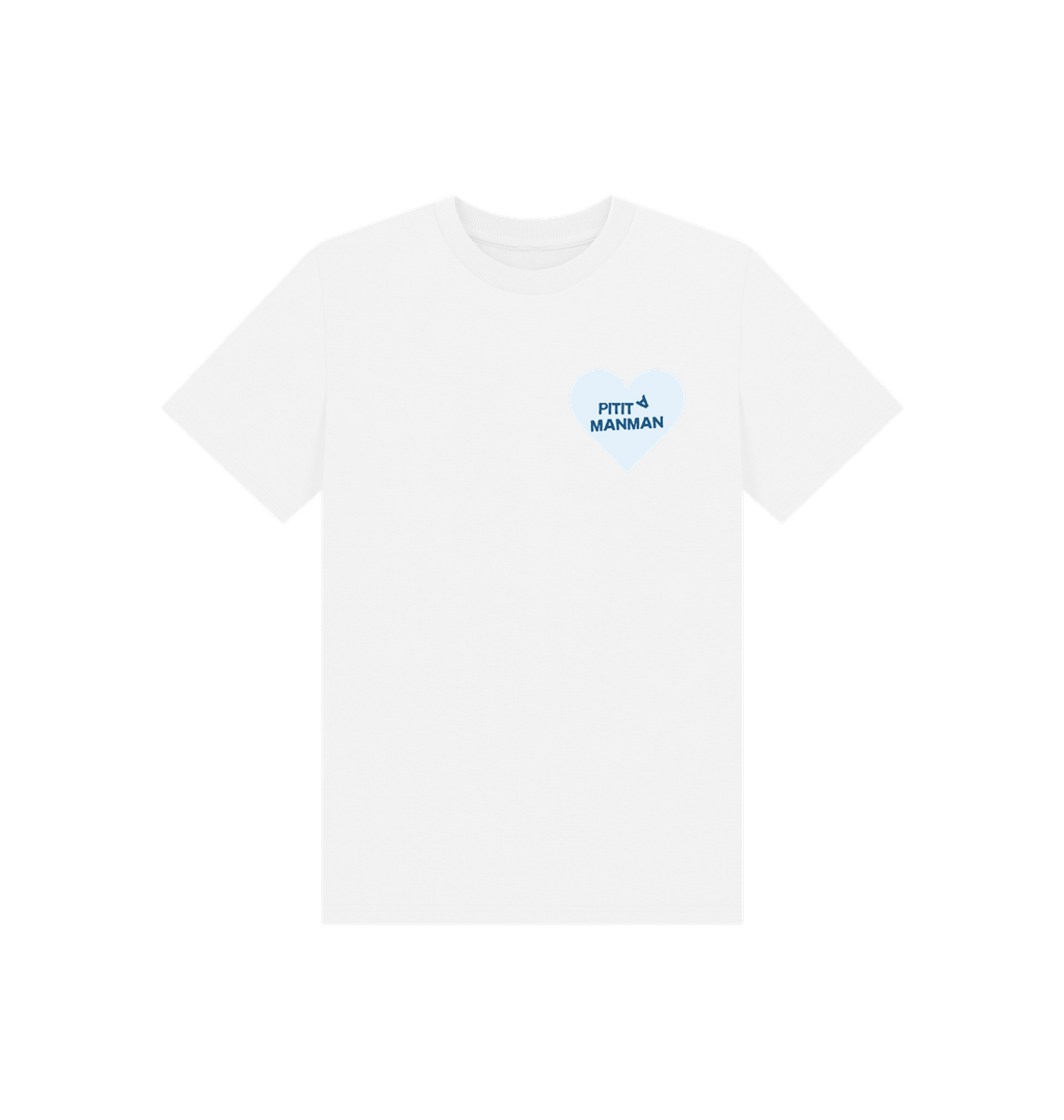 White Printed Kids T-Shirt Front
