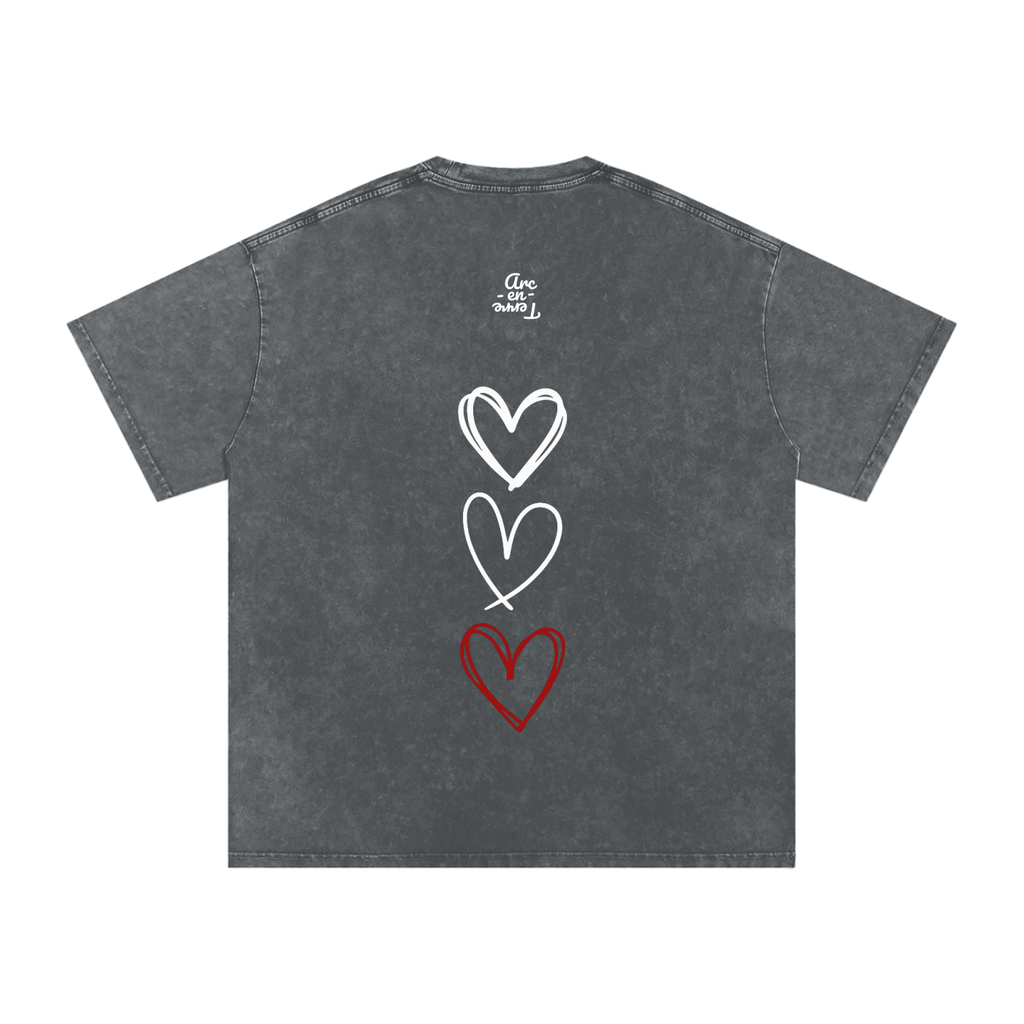 Arc-en-Terre - T-shirt effet lavé TOUT LANMOU SE LANMOU