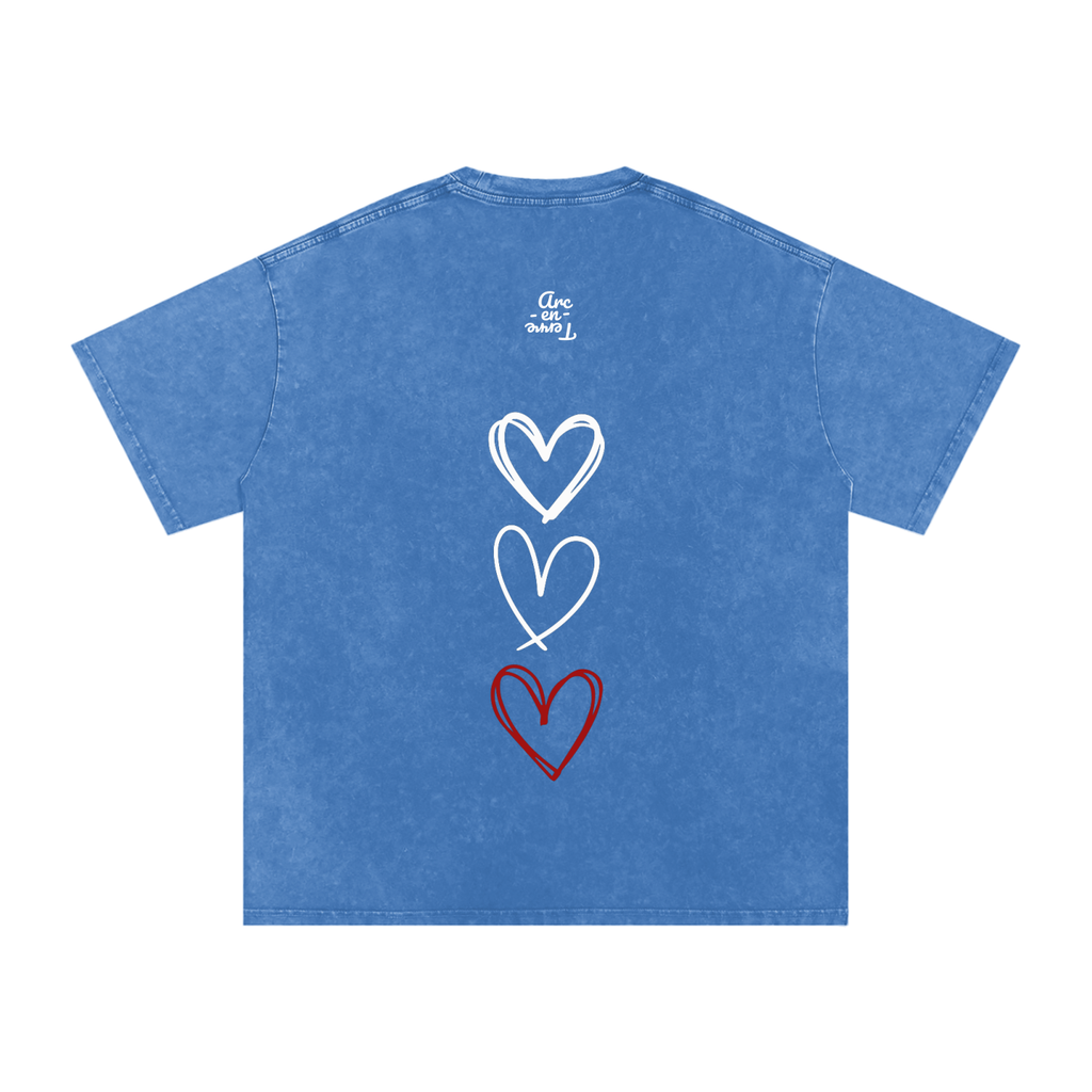 Arc-en-Terre - T-shirt effet lavé TOUT LANMOU SE LANMOU
