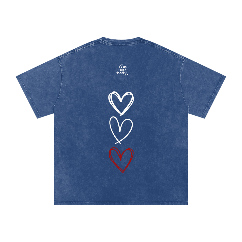 Arc-en-Terre - T-shirt effet lavé TOUT LANMOU SE LANMOU